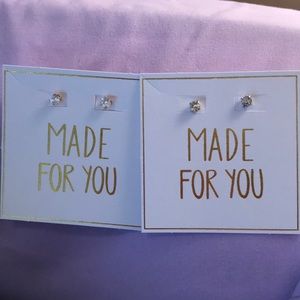 Yellow and white gold earrings